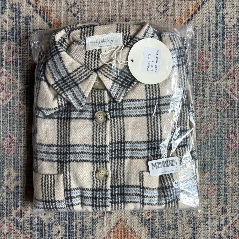 NEW Roolee plaid shacket - Picture 6 of 6